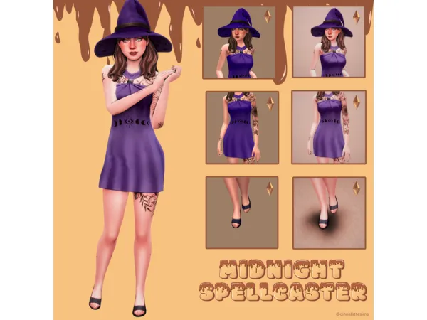 Maxis Match Midnight Spellcaster by cinnalattesims - The Sims 4 Custom Content