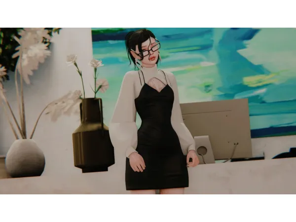 Alpha cuupid corp rose milk set - The Sims 4 Custom Content