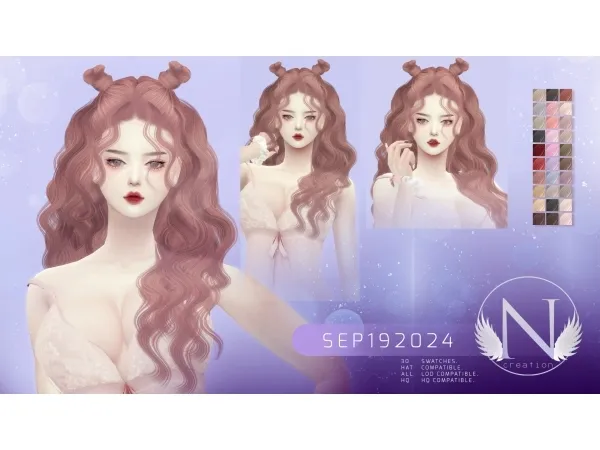 Alpha NILYN HAIR SEP192024 - The Sims 4 Custom Content