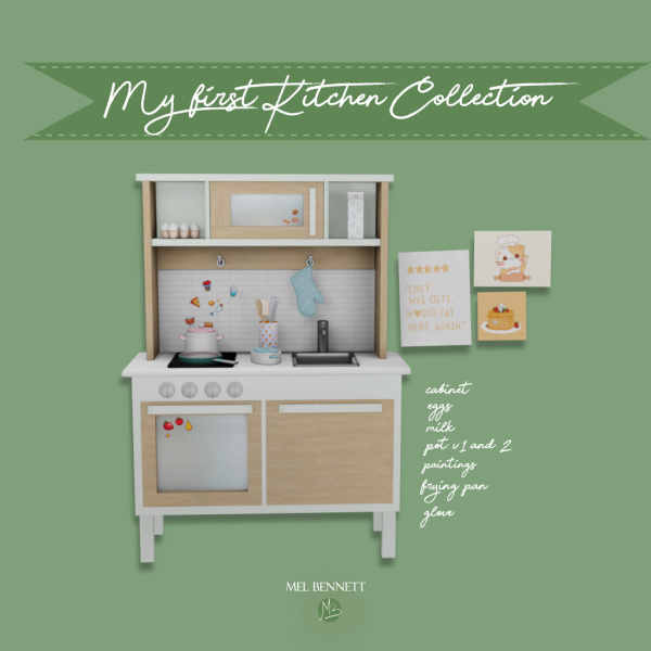 Alpha My First Kitchen Collection by melbennett - The Sims 4 Custom Content