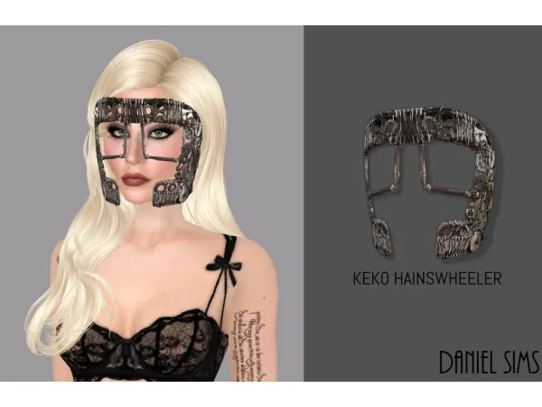 Alpha Lady Gaga in Keko Hainswheeler mask by DanielSims - The Sims 4 Custom Content