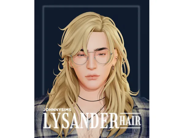 Maxis Match Lysander Hair by johnnysims - The Sims 4 Custom Content
