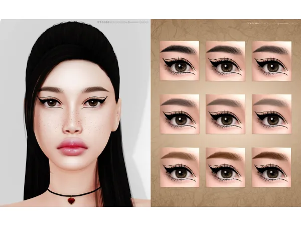 Alpha Brows 52 HQ by CarollDesign - The Sims 4 Custom Content