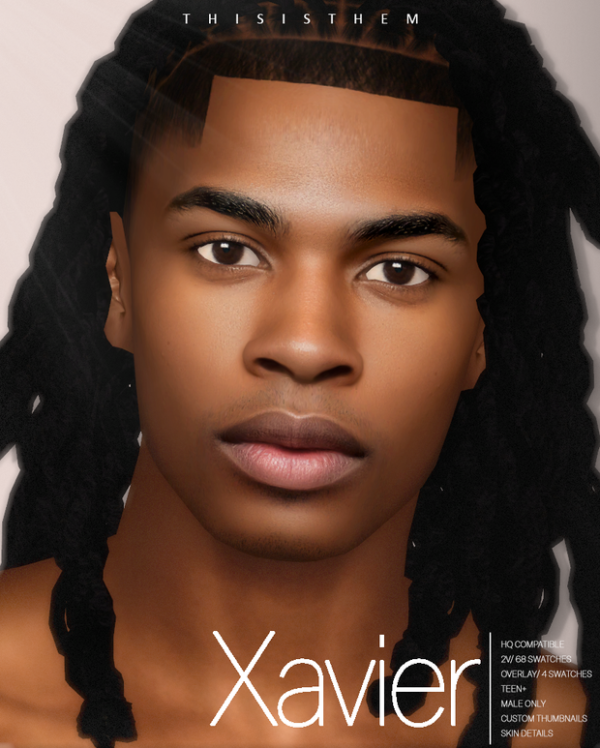 Alpha Xavier Skin Sim by thisisthem - The Sims 4 Custom Content