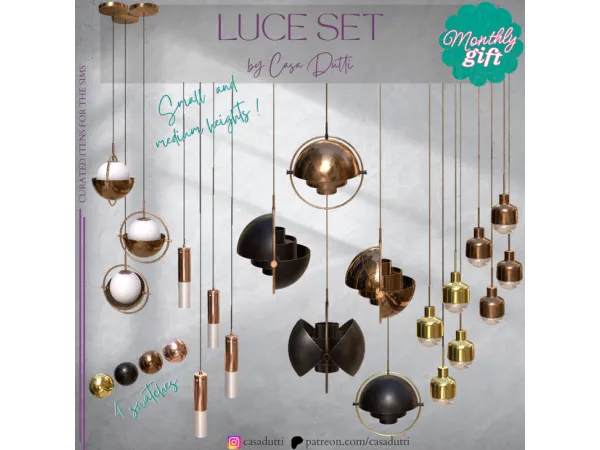 Alpha Luce set by Casa Dutti - The Sims 4 Custom Content