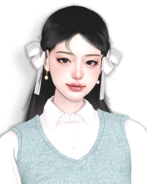 Alpha KIKIWSTUDIO HAIR 20240820 by simsfinds - The Sims 4 Custom Content