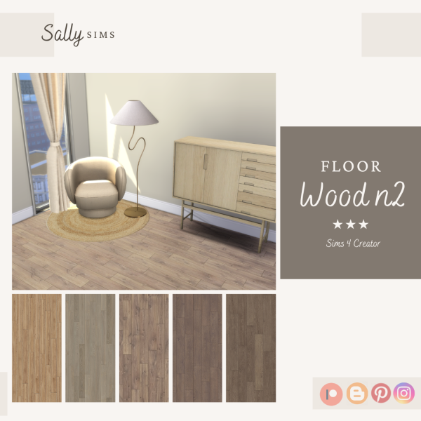 Alpha Floor WOOD N2 by sally4sims - The Sims 4 Custom Content
