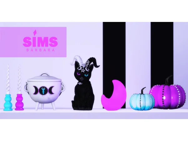 Mix Halloween Decor 2024 by Bárbara Sims - The Sims 4 Custom Content