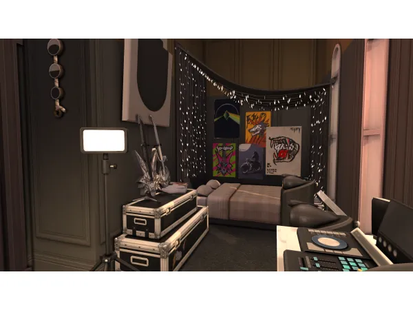 Maxis Match Willowbrook teen room 2 by Baelaisa - The Sims 4 Custom Content