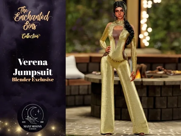 Alpha Verena Jumpsuit - The Sims 4 Custom Content