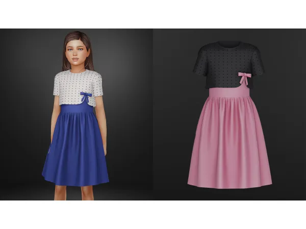Mix Hazel Dress by Talarian - The Sims 4 Custom Content