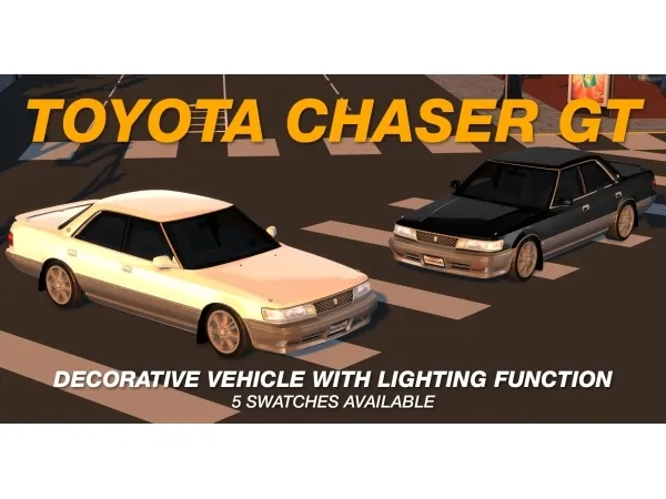 Alpha Tyler Winston Cars 1991 Toyota Chaser GT Twin Turbo - The Sims 4 Custom Content