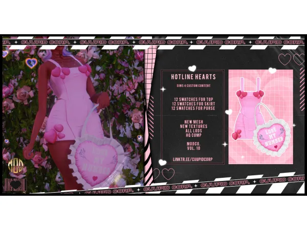 Alpha cuupid corp hotline hearts - The Sims 4 Custom Content