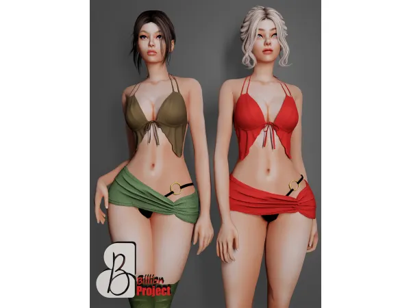 Alpha BillionProject Emma Outfit - The Sims 4 Custom Content