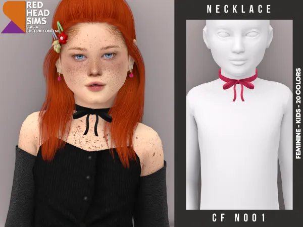 Alpha CF NECKLACE N001 - The Sims 4 Custom Content