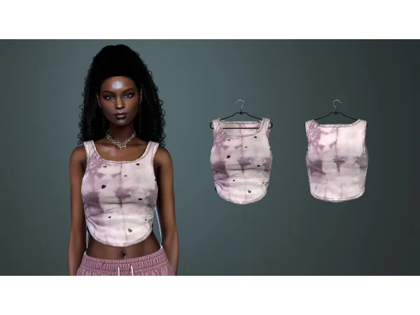 Alpha Terra Grunge Top by astya96 - The Sims 4 Custom Content