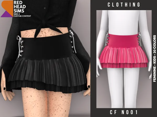 Alpha CF CLOTHING N001 by redheadsims - The Sims 4 Custom Content