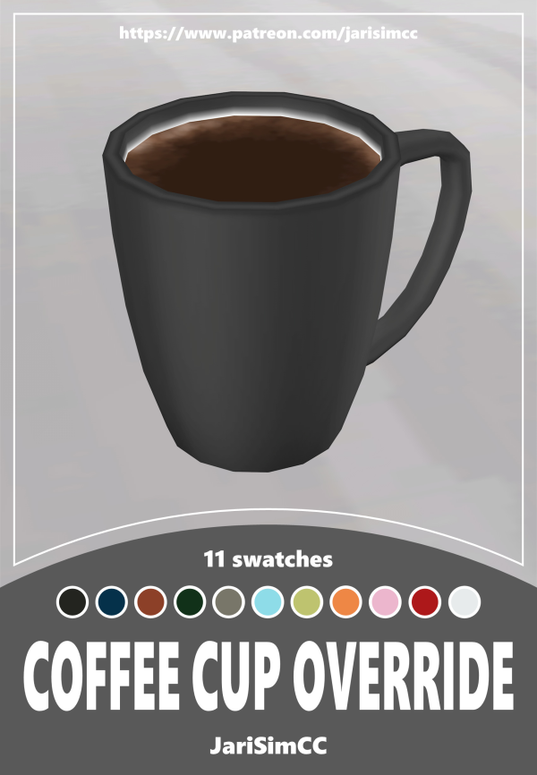 Maxis Match JariSimCC Override Coffee Cup by simsfinds - The Sims 4 Custom Content