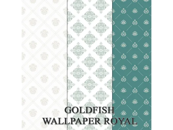 Alpha GoldFish Wallpaper Royal by GoldFishSims - The Sims 4 Custom Content