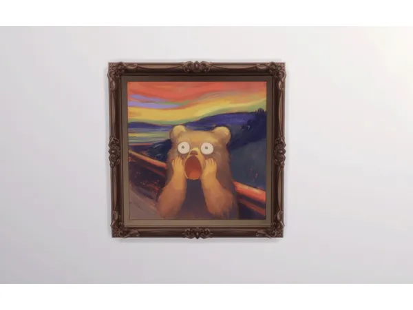 Alpha The Scream Animal ver by Orangalia_73 - The Sims 4 Custom Content
