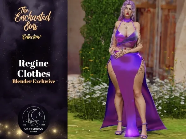 Alpha Regine Clothes - The Sims 4 Custom Content