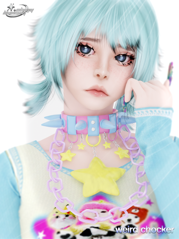 Alpha WEIRD CHOCKER by ohmybunnny2 - The Sims 4 Custom Content
