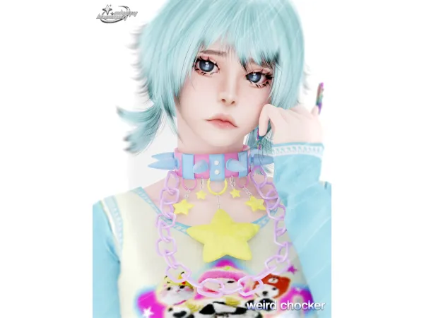 Alpha WEIRD CHOCKER - The Sims 4 Custom Content