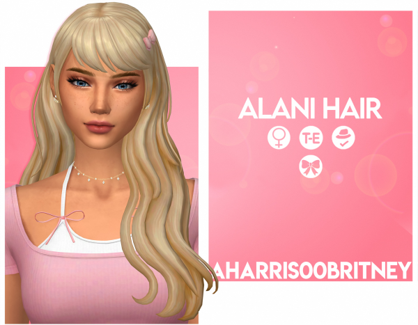 Maxis Match Alani Hair by simsfinds - The Sims 4 Custom Content
