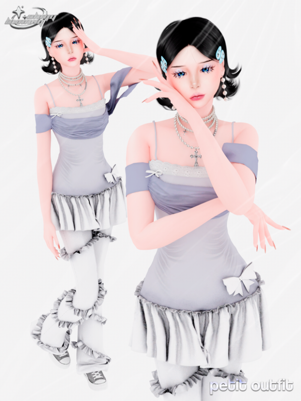 Alpha PETIT OUTFIT by ohmybunnny2 - The Sims 4 Custom Content