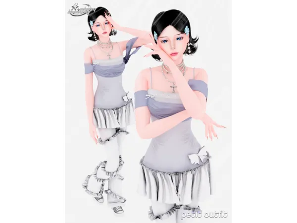 Alpha PETIT OUTFIT - The Sims 4 Custom Content
