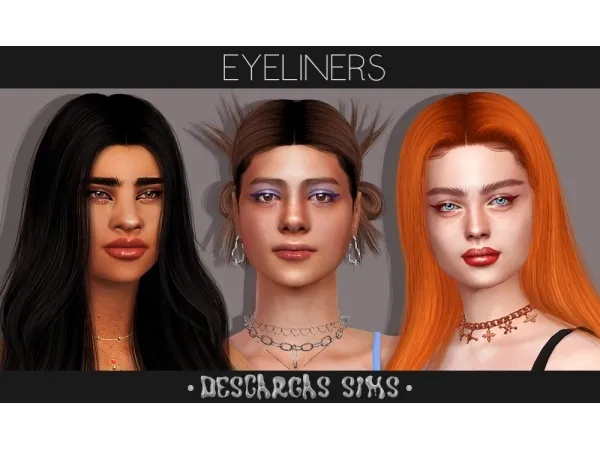 Alpha Eyeliners - The Sims 4 Custom Content