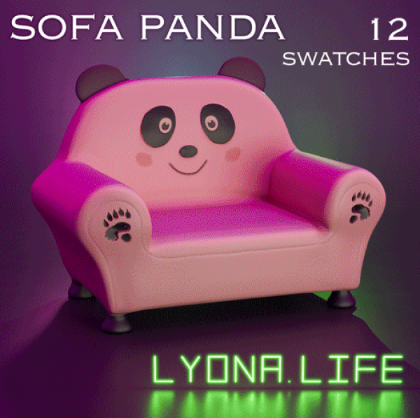 Maxis Match Sofa PANDA by simsfinds - The Sims 4 Custom Content