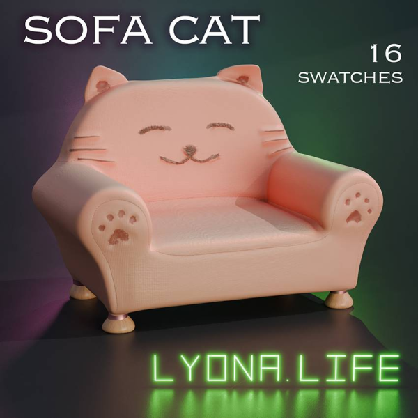 Maxis Match Sofa CAT by simsfinds - The Sims 4 Custom Content