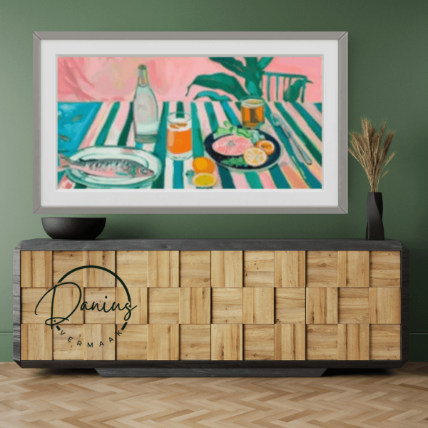 Alpha Danius Artsy TV Set DATV119 by simsfinds - The Sims 4 Custom Content