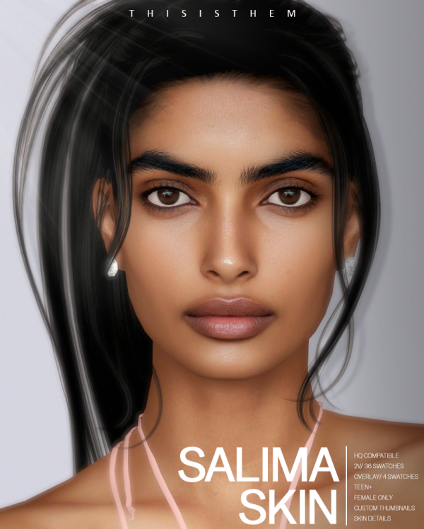 Alpha Salima Skin Sim lá ThisIsThem by simsfinds - The Sims 4 Custom Content