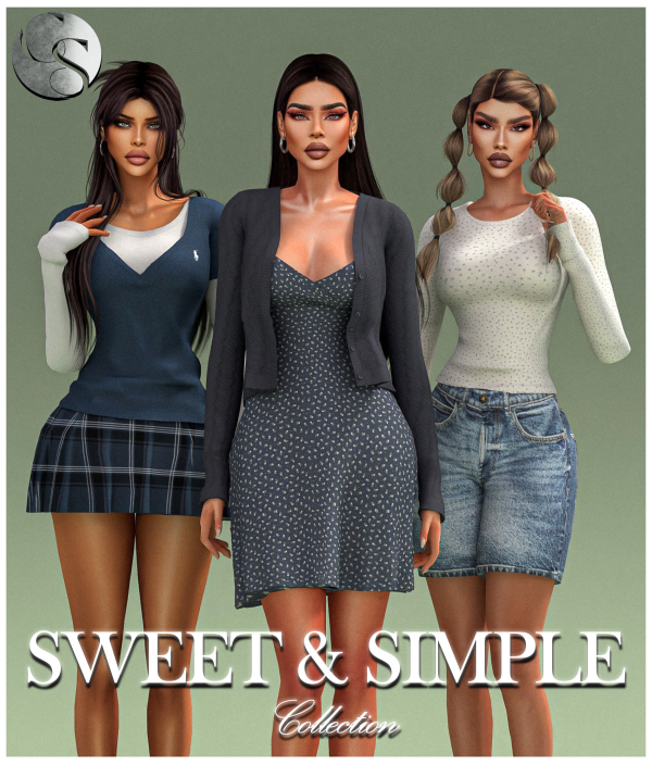 Alpha CAMUFLAJE Sweet Simple Collection by simsfinds - The Sims 4 Custom Content
