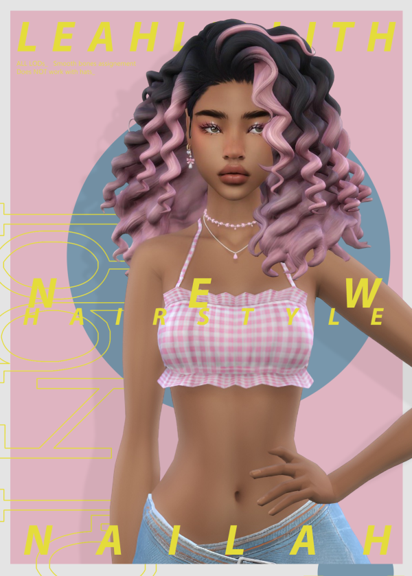 Maxis Match Nailah Hairstyle Coloring Accessories (Color wheel) by simsfinds - The Sims 4 Custom Content
