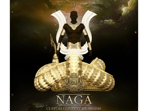 Alpha NAGA MALE COSTUME by MSSIMS - The Sims 4 Custom Content