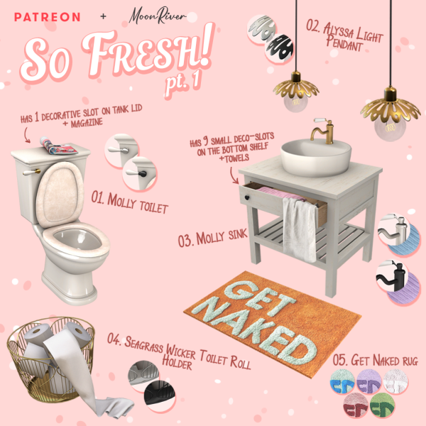 Alpha So Fresh set pt1 by simsfinds - The Sims 4 Custom Content