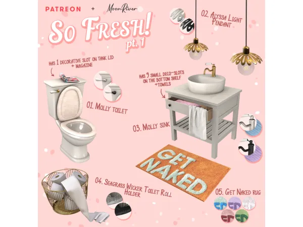 Alpha So Fresh set pt1 by MoonRiver - The Sims 4 Custom Content