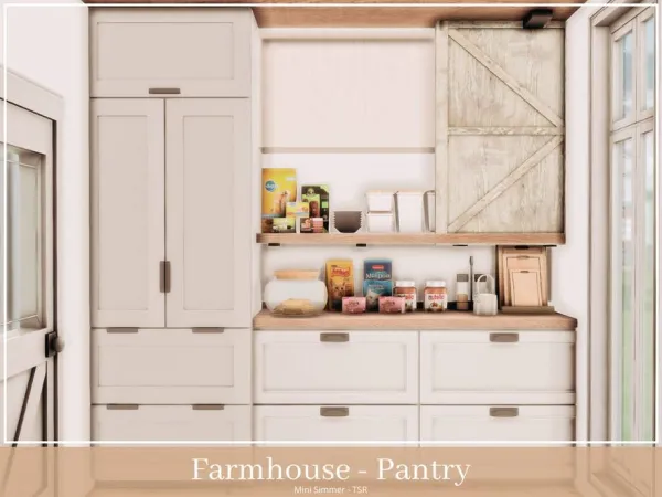 Mix Farmhouse Pantry by Mini_Simmer - The Sims 4 Custom Content