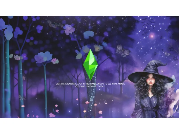 Alpha Witchy Loading Screen 2 - The Sims 4 Custom Content