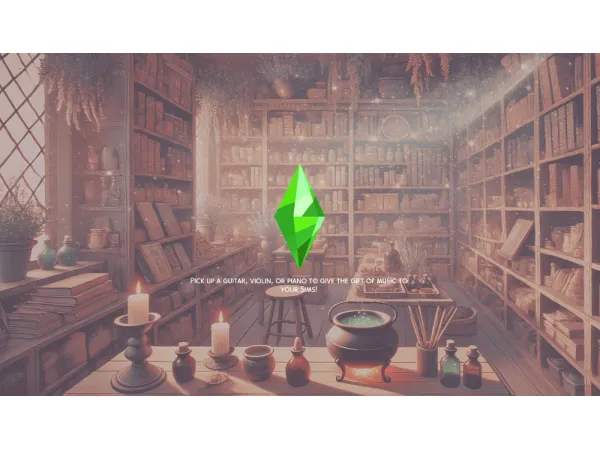Alpha Witchy Loading Screen 3 - The Sims 4 Custom Content