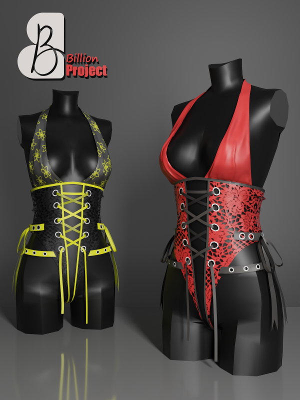 Alpha BillionProject Priska lingerie by billion_project666 - The Sims 4 Custom Content