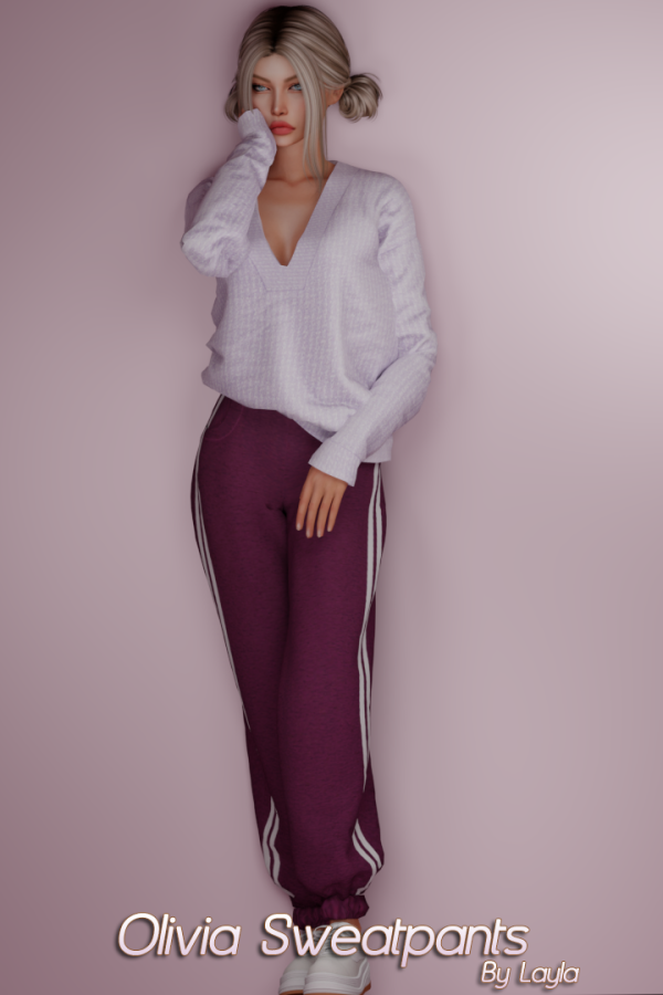 Mix Olivia Sweatpants by simsfinds - The Sims 4 Custom Content