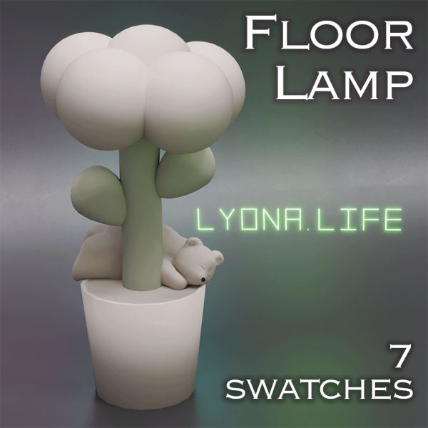 Maxis Match logo FloorLamp BlumeBear by simsfinds - The Sims 4 Custom Content