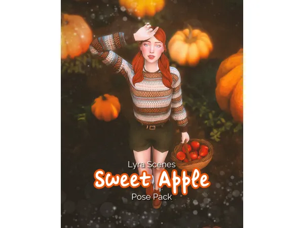 Mix [LS] Sweet Apple Pose Pack - The Sims 4 Custom Content