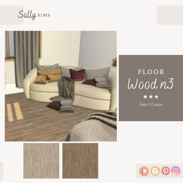 Alpha Floor WOOD N3 by sally4sims - The Sims 4 Custom Content