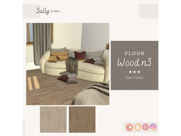 Alpha Floor WOOD N3 - The Sims 4 Custom Content