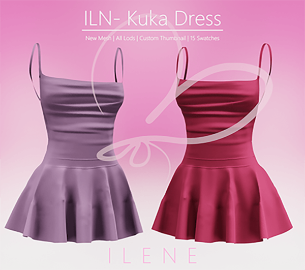 Mix ILN Kuka Dress by simsfinds - The Sims 4 Custom Content